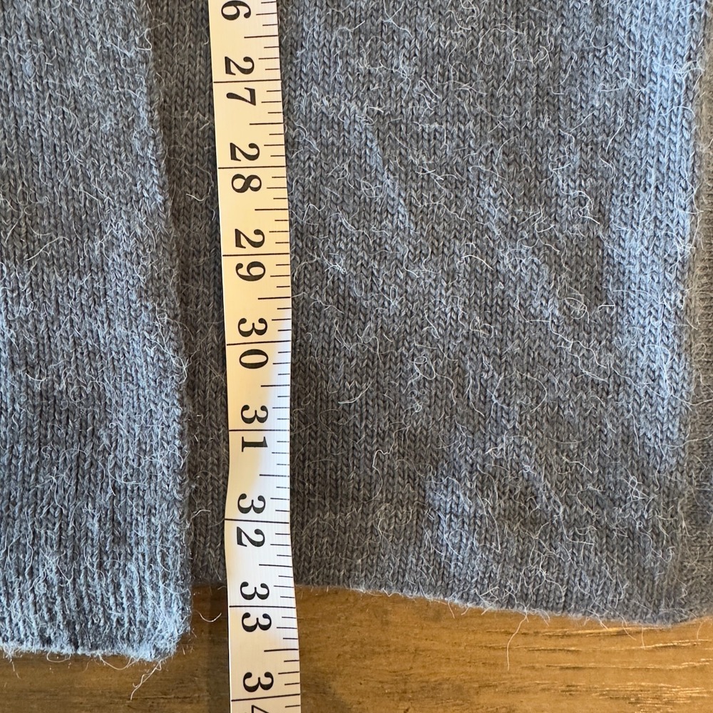 Alpaca in Style Cardigan Duster-!00% Alpaca Wool-Blue-Size Large-Made in America - Picture 9 of 14